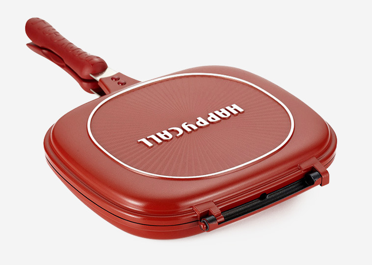 <p>gotuj używając <strong>dwóch stron</strong><br>bez obaw o <strong>zapach i dym</strong><br><small>Happycall Double Pan - fish</small></p>