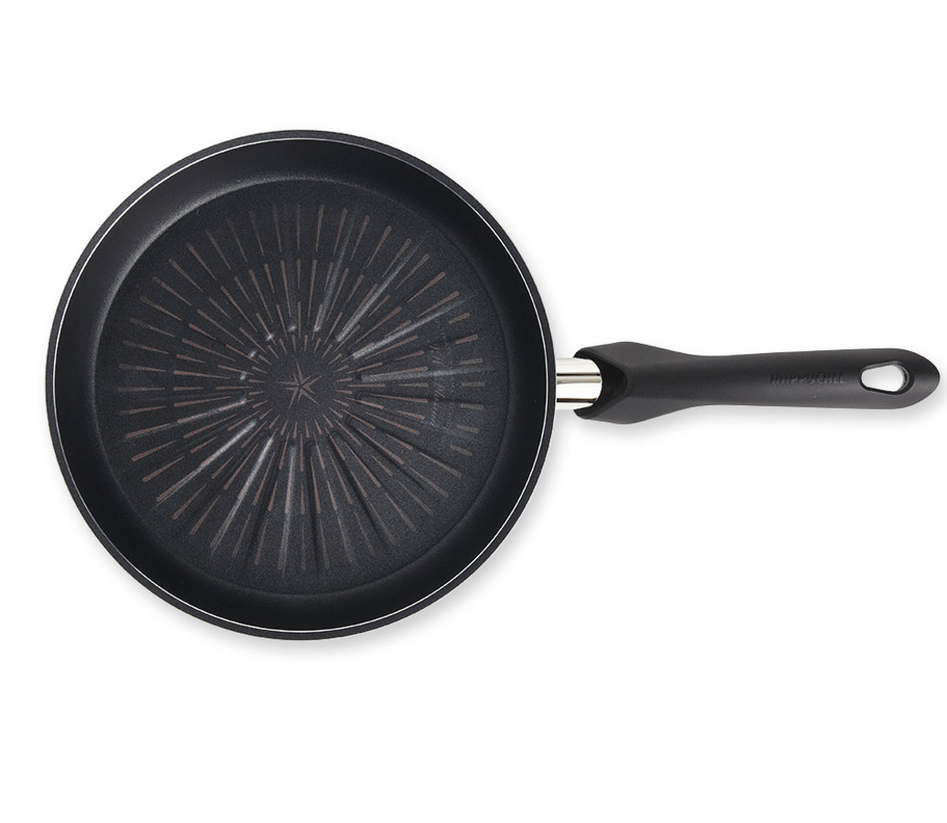 <h1>Patelnia Grillowa Titanium IH<br><small>Powłoka tytanowa klasy premium, odporna na korozje, wytrzymała</small></h1>