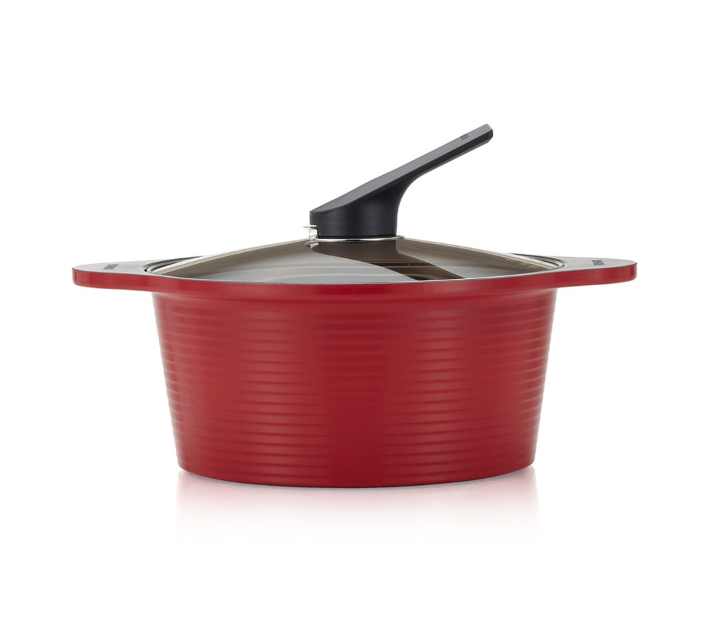 <h1>Garnki aluminiowo-ceramiczne<br><small>Duża odporność na zużycie i łatwość utrzymania w czystości</small></h1>