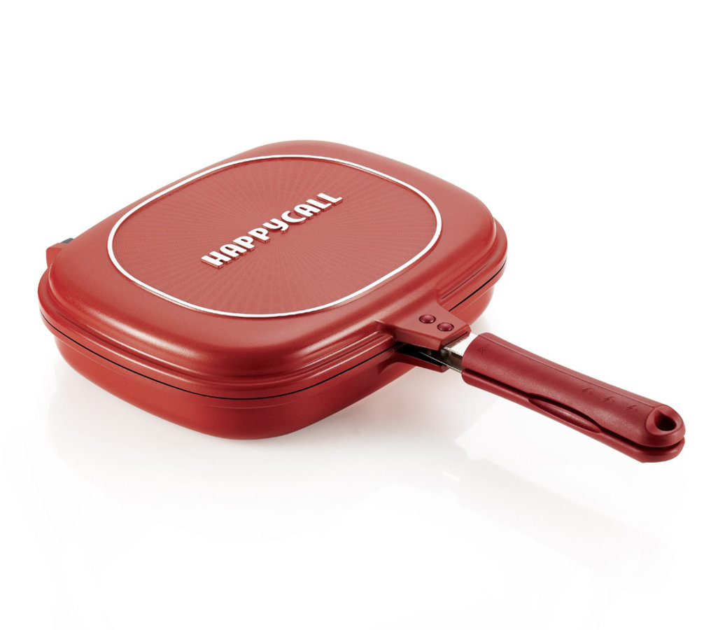 <h1>Patelnia Dwustronna – Jumbo<br><small>Gotuj używając <strong>dwóch stron</strong><br>bez obaw o <strong>zapach i dym</strong></small></h1>