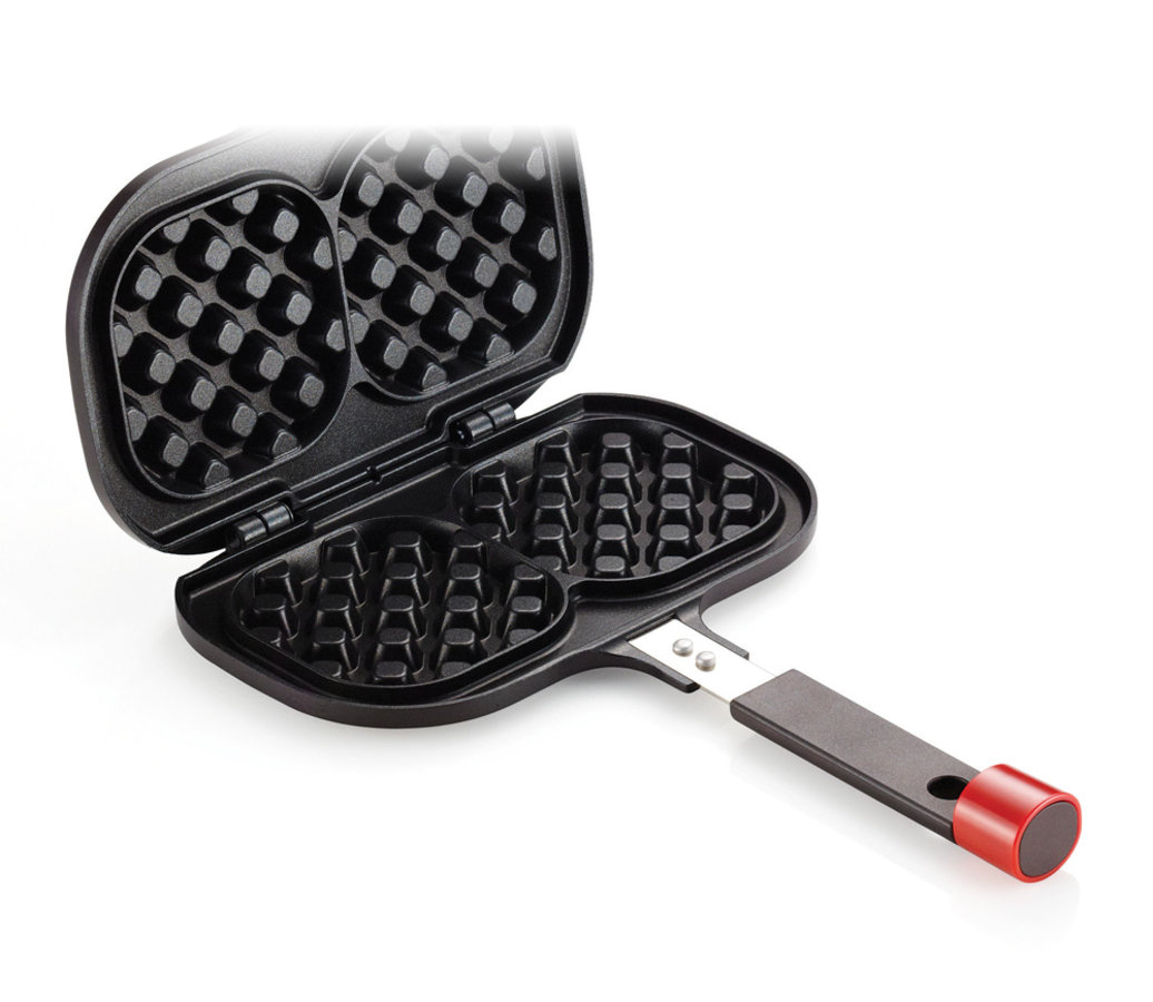 <h1>Patelnia dwustronna – do wafli<br><small>Gotuj używając <strong>dwóch stron</strong><br>bez obaw o <strong>zapach i dym</strong></small></h1>